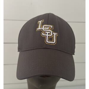 LSU Tigers Top Of The World Charcoal Hat Cap Memory Fit L/XL
